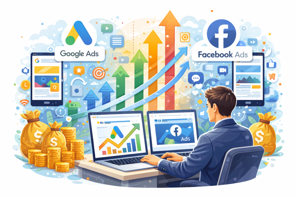Maximize Your Business Growth with Google Ads & Facebook Ads