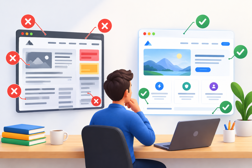 Common Website Design Mistakes and Best Practices Summary
